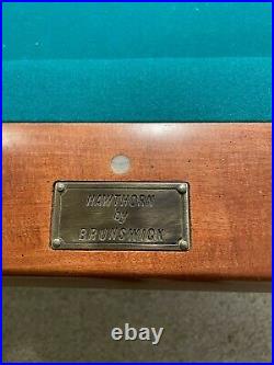 Brunswick Pool Table (8 ft.) Very Good Condition, with Accessories, Barely Used