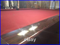 Brunswick Pool Table 9' Gold Crown 3 In Great Condition