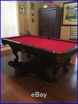 Brunswick Pool Table With All Equipment & Ping Pong Setup