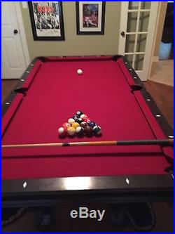 Brunswick Pool Table With All Equipment & Ping Pong Setup