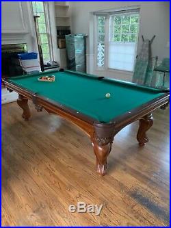 Brunswick Pool Table with Cues and Accessories. Excellent condition