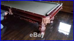 Brunswick Pool Table with rack and cues