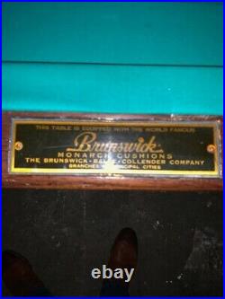 Brunswick Snooker Table WILMINGTON 1923 6 LEG 5 x 10 Antique Rare Collector