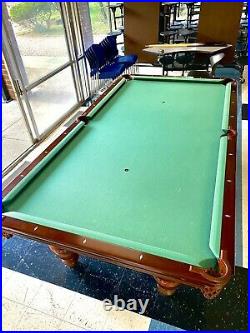 Brunswick Sunburst Union League Pool Table 9 1880s Antique