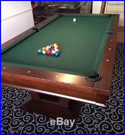 Brunswick Treviso Contemporary Billiards Pool Table 8 Foot Espresso Wood