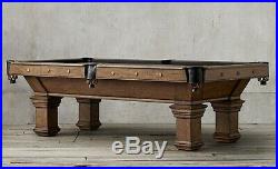 Brunswick Vintage 1906 Billiards Table Restoration Hardware -the Game Room Store