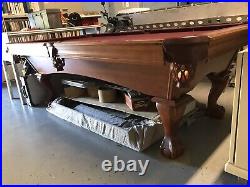 Brunswick Wooden Pool Table 51-867035000 with Cue Sticks, Carry Case, Cover