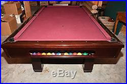 Brunswick pool table Hawthorn 8 ft model with extras