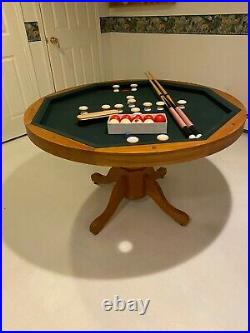 Bumper Pool 3-in-1 Poker Game Table Round