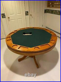 Bumper Pool 3-in-1 Poker Game Table Round