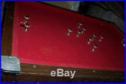 Bumper Pool Table with set of balls and short cues