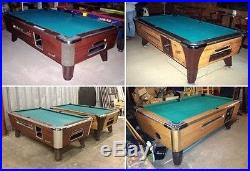 COIN OPERATED VALLEY & DYNAMO 3 1/2 X 7 POOL TABLES! YOU PICK THE FLAVOR