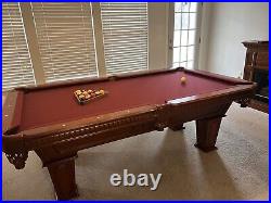 Cannon Bradford Bar Size 7-Foot Pool Table- Slate Top Excellent Condition