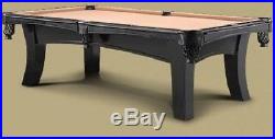 Capri Pool Table with Matte Black Finish and FREE Shipping