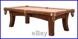 Capri Pool Table with Pecan Finish and FREE Shipping