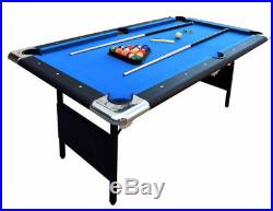 Carmelli Blue Fairmont 6-ft Portable Folding Pool Table W /carrying Case