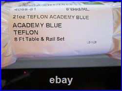 Championship 4066 Invitational Pool Table Felt Cloth withTeflon 8FT Academy Blue