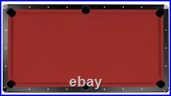 Championship Saturn II Billiard Cloth Pool Table Felt 8 ft Red