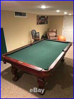 Christopher James Billiard Pool Table with Green Felt Beautiful condition