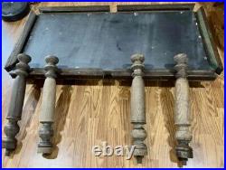 Circa 1900 Oak Slate Top Wallie Dorr Co. Antique Small Pool Table 70L x 37.5W