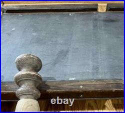 Circa 1900 Oak Slate Top Wallie Dorr Co. Antique Small Pool Table 70L x 37.5W