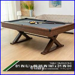 Classic Sport 87 Dunhill Billiard Table Mid-Size Indoor Pool Table with Gr