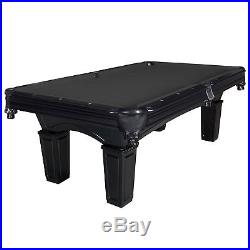 Cobra 8-ft Slate Billiard Pool Table with Black Felt