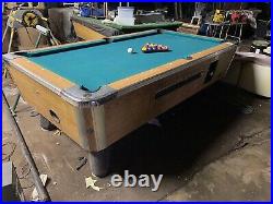 Commercial coin operated pool table valley