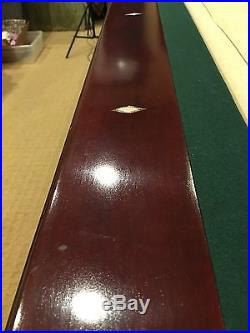 Connelly Ultimate Pool Table Billiards 6 Leg 9' Wood Green Felt READ LBFO