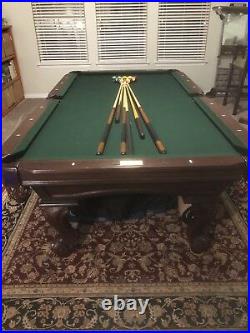 Conoly 8Ft. Billiard Pool Table With Table and chairs