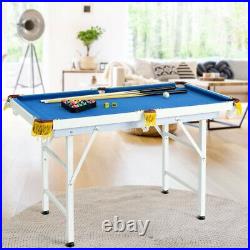 Costway 47 Folding Billiard Table Pool Game Table For Kids With Cues And Chalk And