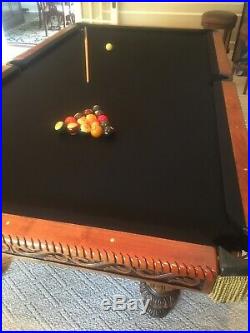 Custom Pool Table Hand Carved Antique