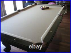 Custom made 8' pool table of classic design, All solid woods. 3 piece 1 slate