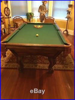 Cutom made Golden West pool table 8. Foot