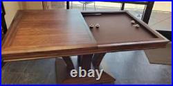Darafeev Treviso Rectangular Bumper Pool Table with 2 Piece Dining Top