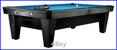 Diamond Billiards 9' Pro-Am Dymondwood Charcoal Ball Return Style Pool Table