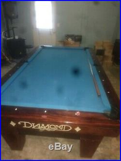 Diamond Predator 7' Smart Pool Table, Simonis Felt, Coin Mech, Excellent Conditi