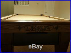 Diamond Professional Pool Table Package 8' 1 PIECE SLATE, BALL RETURN