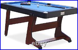 Drogon 5.5-Foot Folding Billiard/Pool Table Compact and Portable Space-Saving