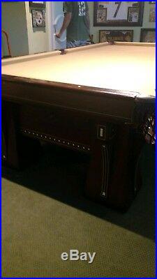 Early 1900s Balke Collender 9ft pool table