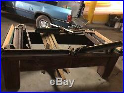 Early antique Brunswick billiards pool table Complete Broken Down For Storage