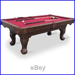 EastPoint Sports 87 Brighton Billiard Pool Table Set Full Accessories Burgundy