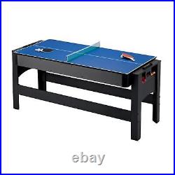 Fat Cat Flip 6' 3-in-1 Game Table, Billiard/Pool, Air Hockey, Table Tennis