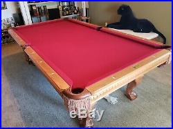 Fischer Pool Table A Dutchess Original Design 8 Foot Pool Table Solid Wood Table
