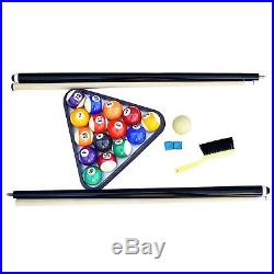 Foldable Pool Table Billiard Top Supplies Game Room Set Outdoor Ques Sticks NEW
