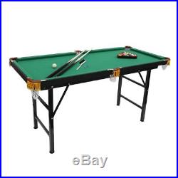 Foldable Pool Table Snooker Mini Portable Billiard Table 4.5FT Full Set with Balls
