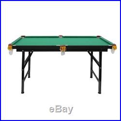 Foldable Pool Table Snooker Mini Portable Billiard Table 4.5FT Full Set with Balls