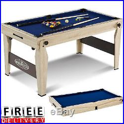 Folding Billiard Pool Table 5Ft Cue Set Accessory Kit Portable Home Game Room