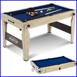 Folding Billiard Pool Table with Cue Set & Accessories Arcade Heavy Duty Compact