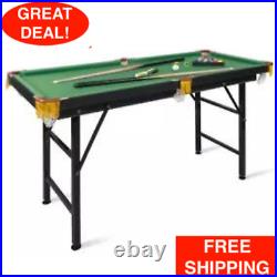 Folding Portable Billiard Pool Table Game Indoor Set With Accessories Family Game